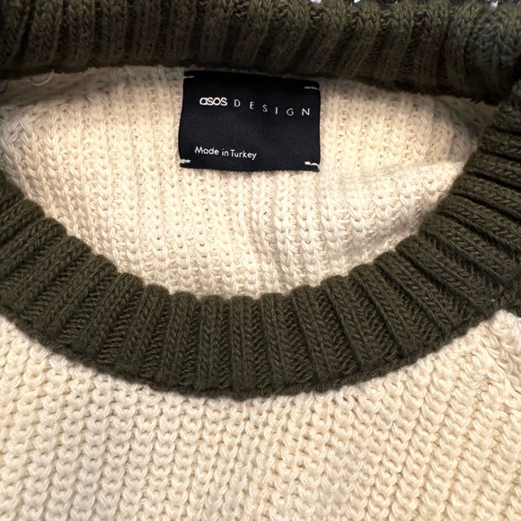 MENS ASOS Relaxed Knit Raglan Long Sleeve Size Medium - Picture 7 of 7